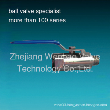 Guang Type Male to Female Stainless Steel 1PC Ball Valve